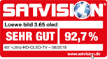 Im SATVISION Praxistest erhielt der LOEWE bild 3 die Bestnote: sehr gut.