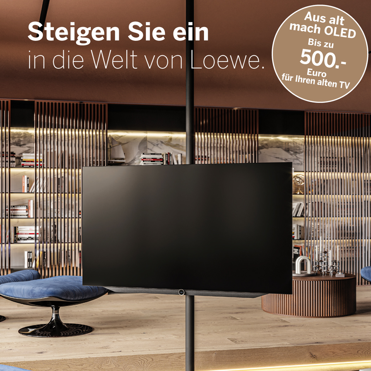 Der neue Loewe bild v Smart-TV begeistert mit integrierter Festplatte, 4K-OLED, HDR10, HLG & Dolby Vision™. Für ein perfektes Fernsehvergnügen optimiert. Jetzt auf LOEWE TV umsteigen. Preisvorteil bis zu 500 € sichern